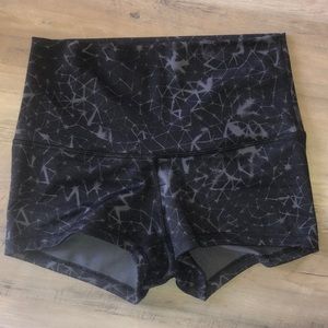 Lululemon galaxy spandex shorts